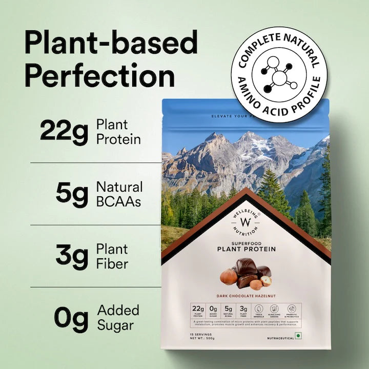 Vegan Protein - Dark Chocolate Hazelnut (500 Gms)