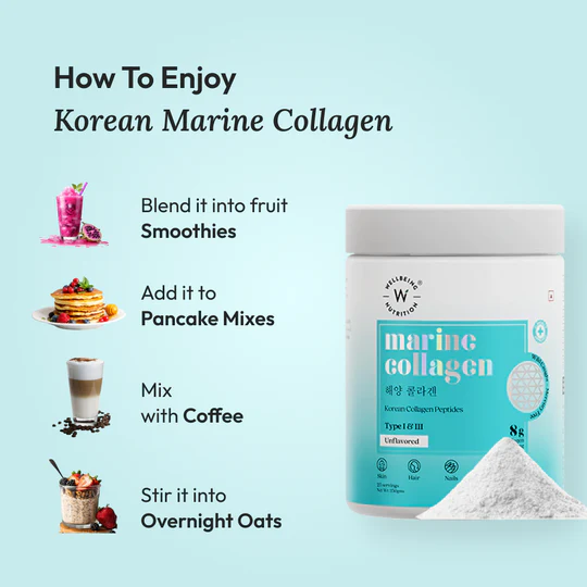 Pure Korean Marine Collagen Peptides | Unflavored | Combat Signs of Ageing