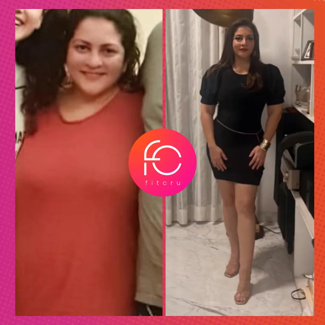 Nidhi Parmar, before and after her fitcru programme