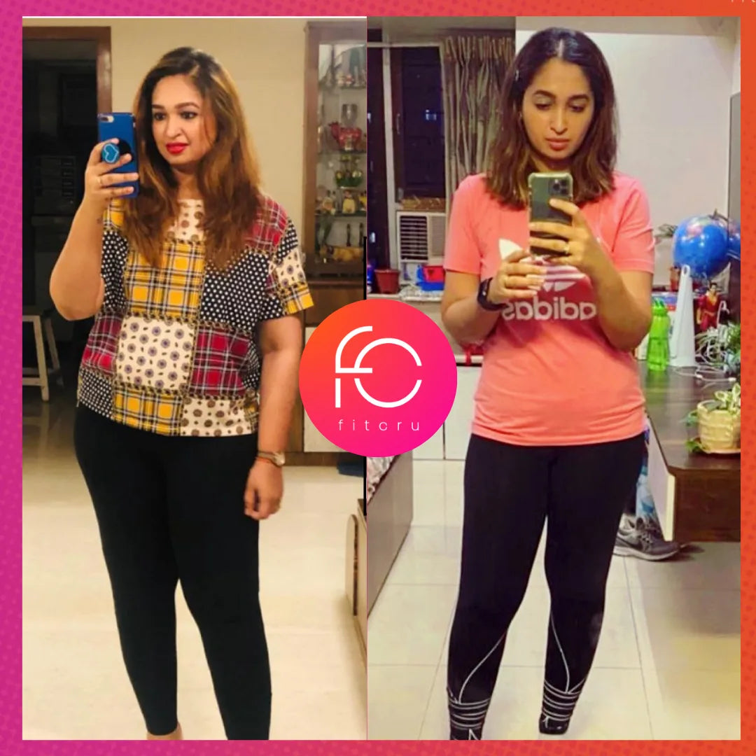 Sheetal Sohni, before and after her fitcru programme